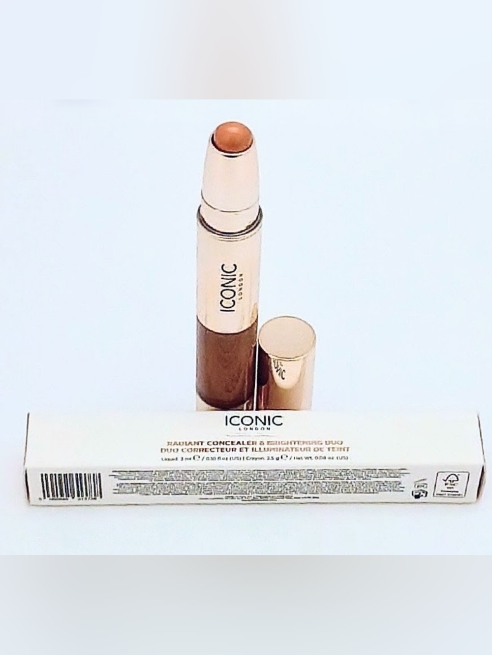 ICONIC London Radiant Concealer & Brightening Duo – Natural Deep – Full Size